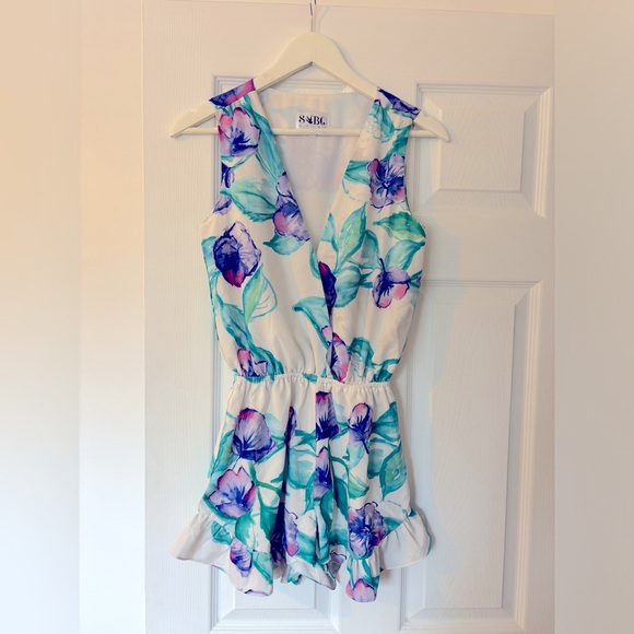 SABO SKIRT XS FLORAL ROMPER - Picture 1 of 2